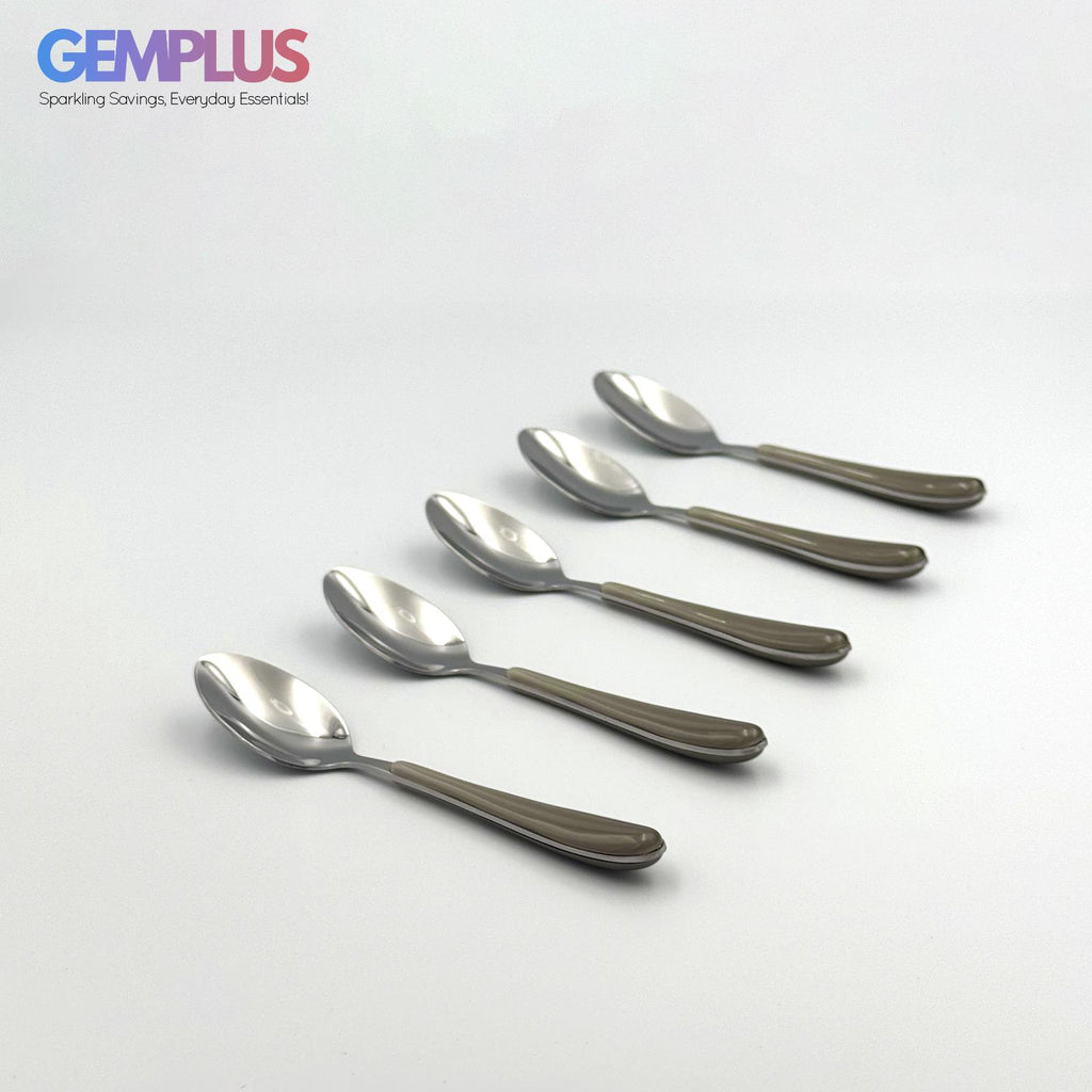 GEM+ | 24-Piece Stainless Steel Cutlery Set With Grey Handle Rust-Resistant