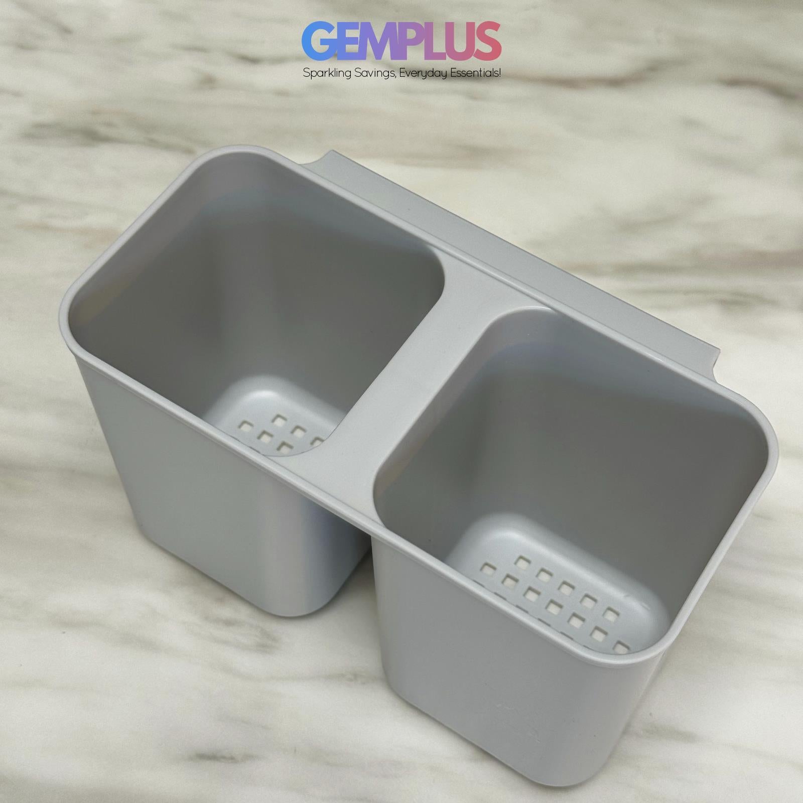 GEM+ | Premium Aluminum Dish Drying Rack Utensil Holder Hang Holes & Rust Proof