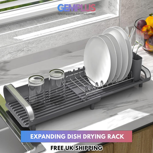 GEM+ | Premium Expanding Dish Drying Rack Durable & Compact Expandable -SMALL