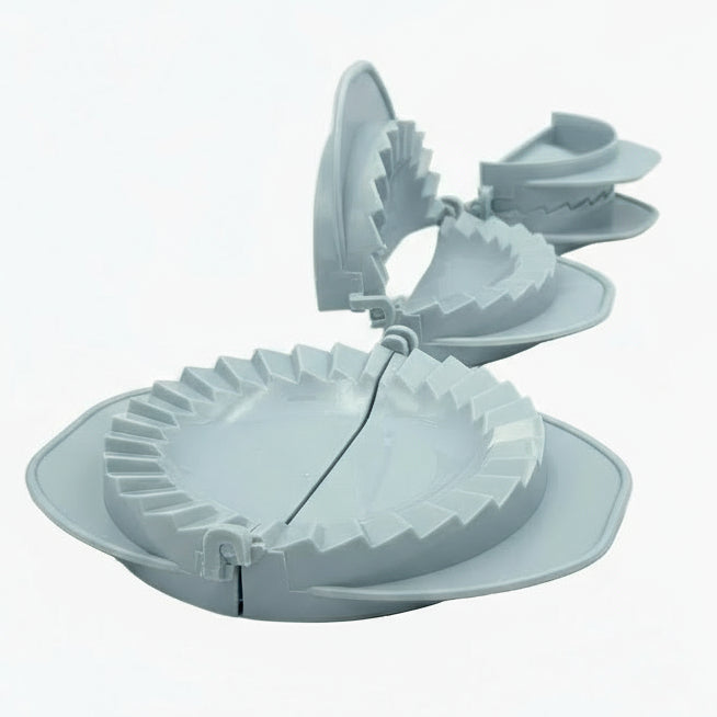 GEM+ | 3 Pcs Premium Dumpling Maker Set - Easy Dough Press Grey & Blue  3 Sizes