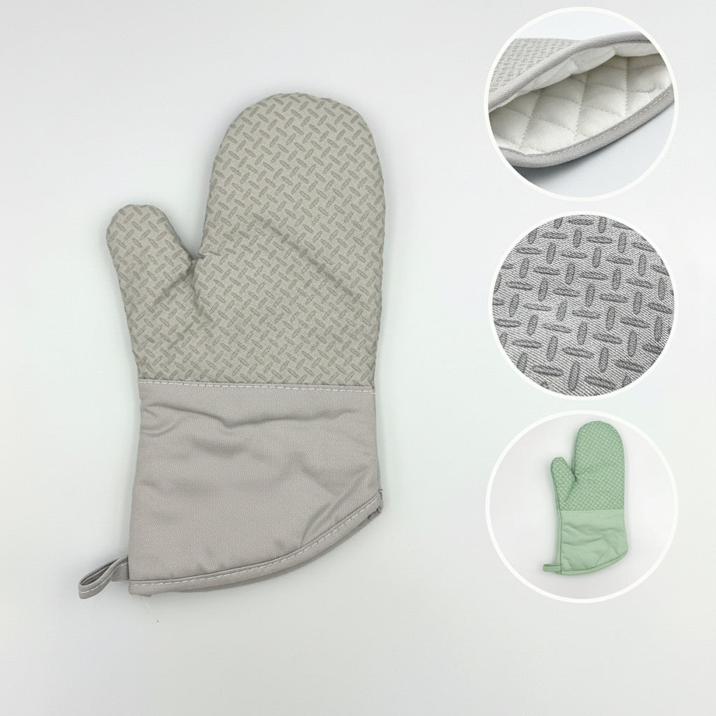 GEM+ | Premium Oven Mitt Silicone - Heat Resistant Non-Slip Grip Baking BBQ Gril