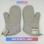 GEM+ | Premium Oven Mitt Silicone - Heat Resistant Non-Slip Grip Baking BBQ Gril