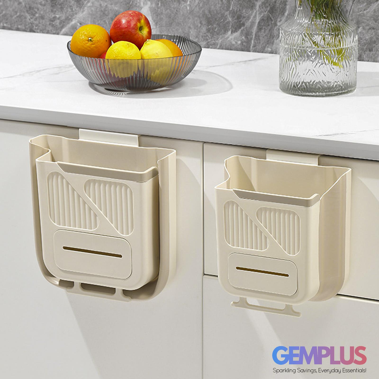 GEM+ | Set of 2 Premium Hanging Trash Bins - Over Cupboard Door Waste Bins