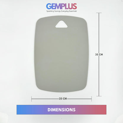 GEM+ | Premium 3 Pcs Color-Coded Chopping Board Set - Durable PP Material