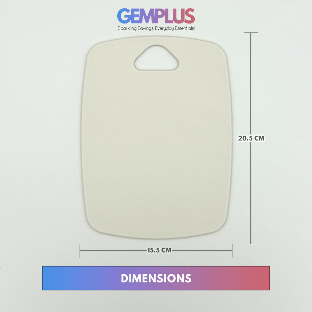 GEM+ | Premium 3 Pcs Color-Coded Chopping Board Set - Durable PP Material - Summer Green