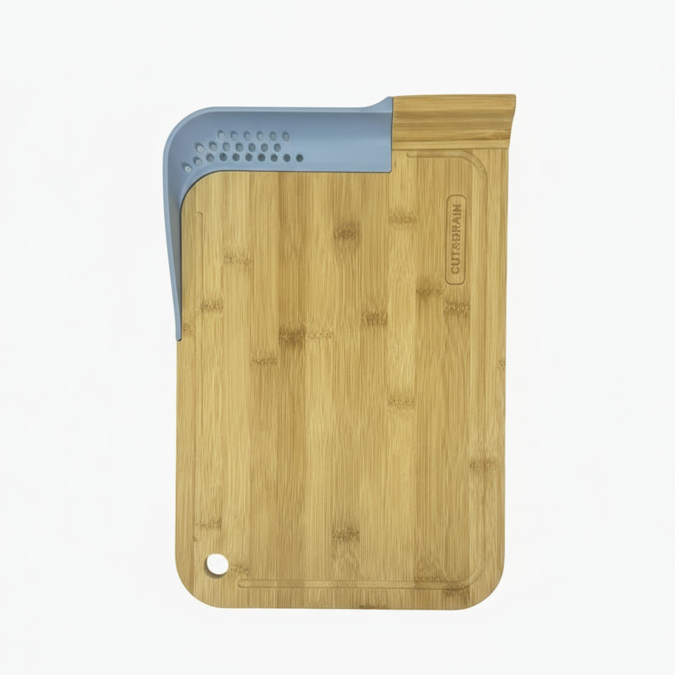 GEM+ | Premium Natural Bamboo Chopping Board with Cut and Drain