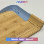 GEM+ | Premium Natural Bamboo Chopping Board with Cut and Drain