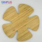 GEM+ | Premium Eco-Friendly Bamboo Flower-Shaped Dry Fruit and Snack Tray