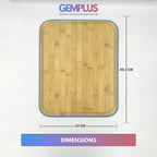 GEM+ | Premium Natural Bamboo Large Chopping Board Durable Eco-Friendly Elegant