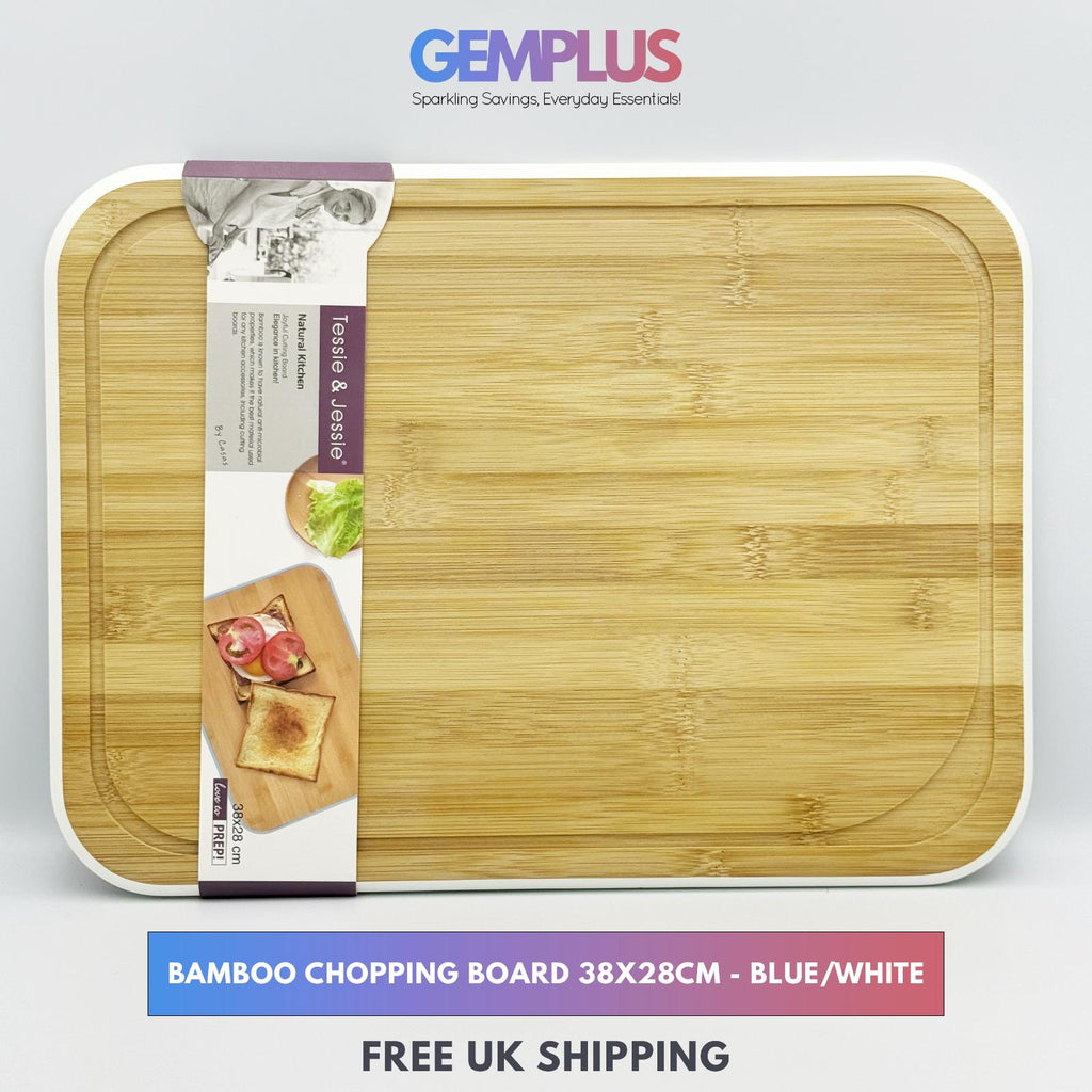 GEM+ | Premium Natural Bamboo Large Chopping Board Durable Eco-Friendly Elegant