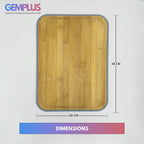 GEM+ | Premium Natural Bamboo Large Chopping Board Durable Eco-Friendly Elegant