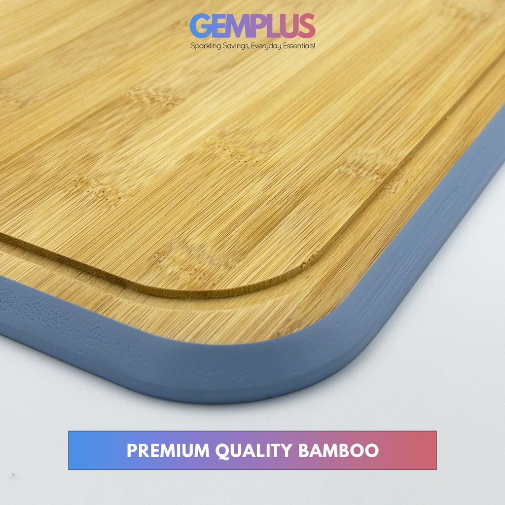 GEM+ | Premium Natural Bamboo Large Chopping Board Durable Eco-Friendly Elegant