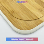 GEM+ | Premium Natural Bamboo Large Chopping Board Durable Eco-Friendly Elegant