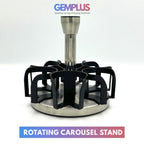 GEM+ | Premium Stainless Steel 6pcs Spice Jar Rotating Carousel Stand - Elegant