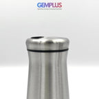GEM+ | Premium Stainless Steel Oil Vinegar Salt Pepper Dispenser  - 4pcs + Stand