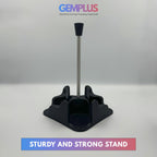 GEM+ | Premium Stainless Steel Oil Vinegar Salt Pepper Dispenser 4pcs + Stand