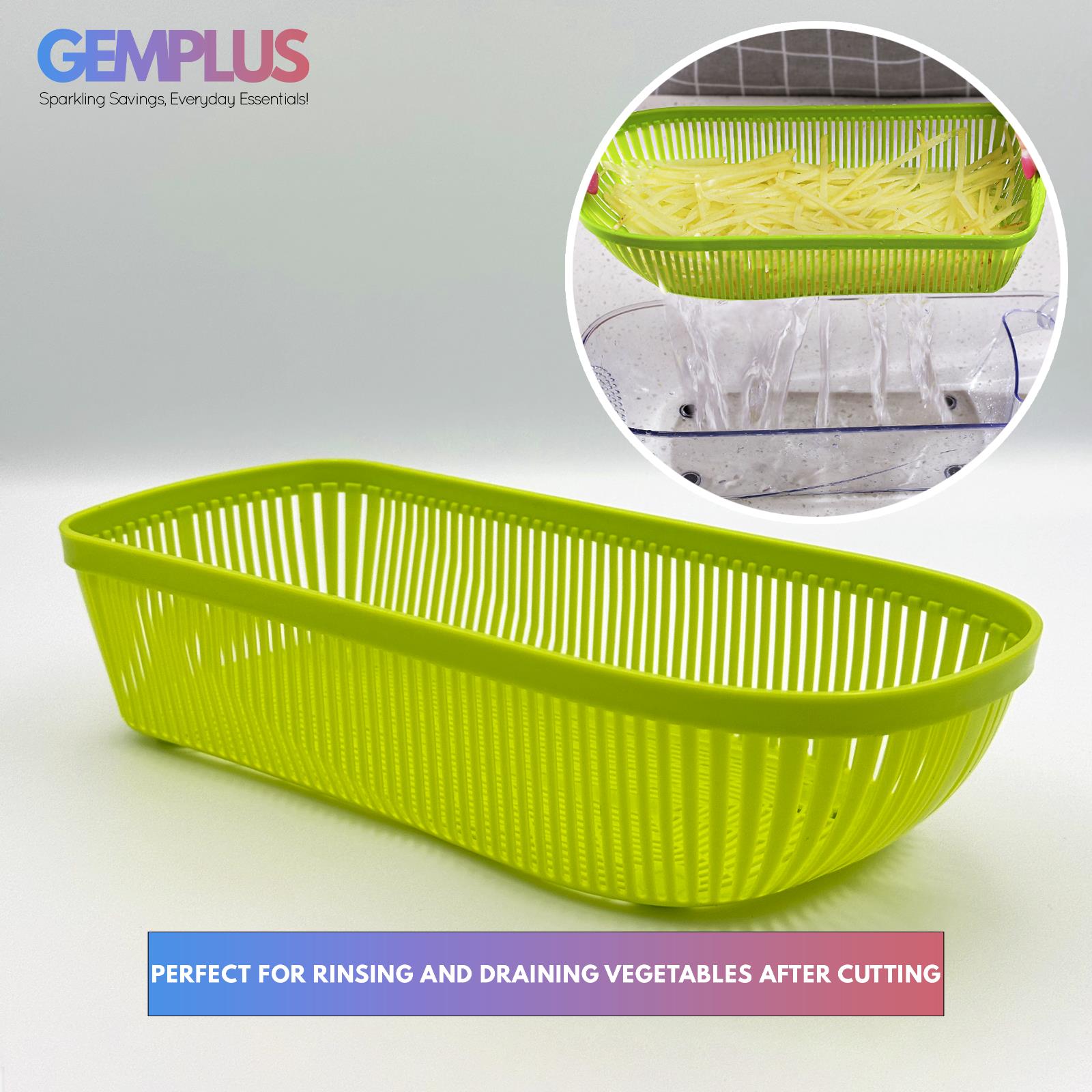 GEM+ | 15 PCS Premium Multifunctional Vegetable Cutter Slicer Dicer Grate