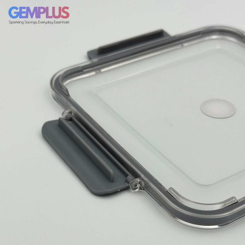 GEM+ | 3-Piece Square Food Container Storage Set – BPA-Free, Durable Lock & Seal