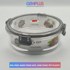 GEM+ | 3-Piece Round Food Container Storage Set – BPA-Free, Durable, Lock & Seal