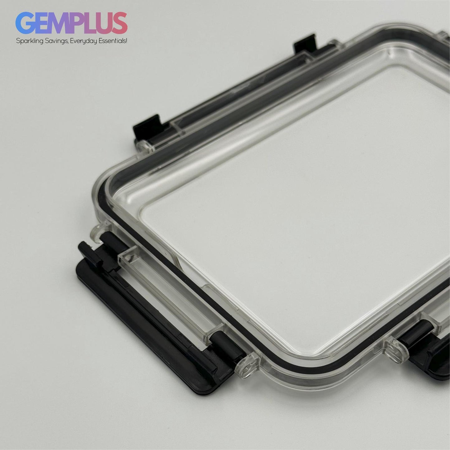 GEM+ | 3-Piece Square Food Container Storage Set – Durable BPA-Free, Lock & Seal