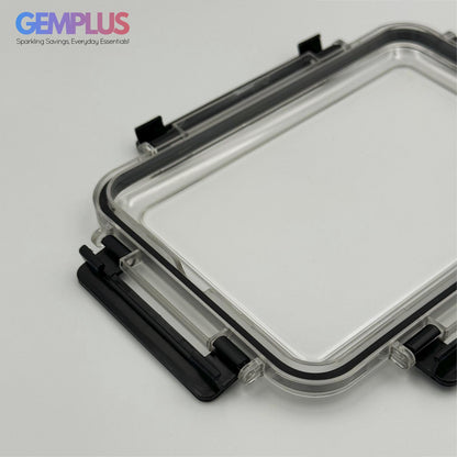 GEM+ | 3-Piece Square Food Container Storage Set – Durable BPA-Free, Lock & Seal