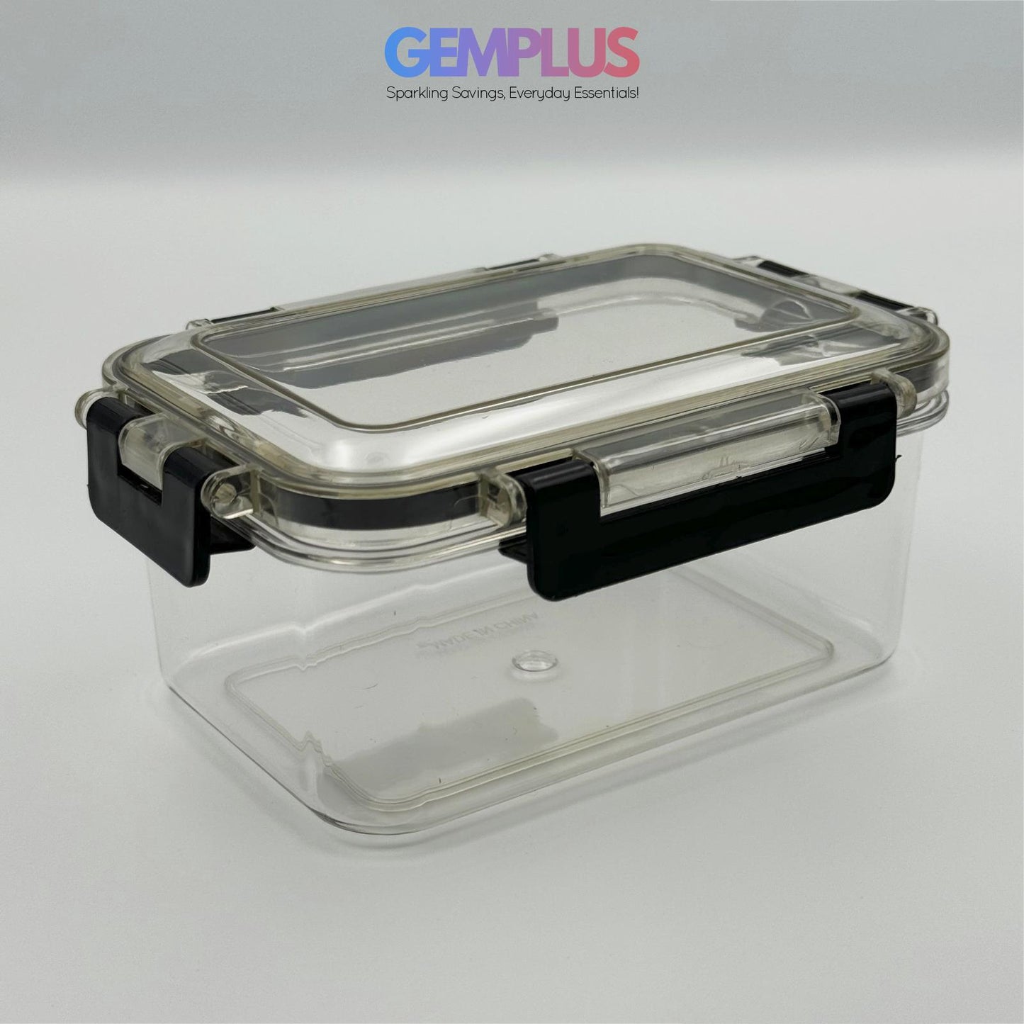 GEM+ | 3-Piece Square Food Container Storage Set – Durable BPA-Free, Lock & Seal