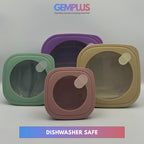 GEM+ | 4-Piece BPA-Free Food Container Set with Lock & Seal Silicone Lids