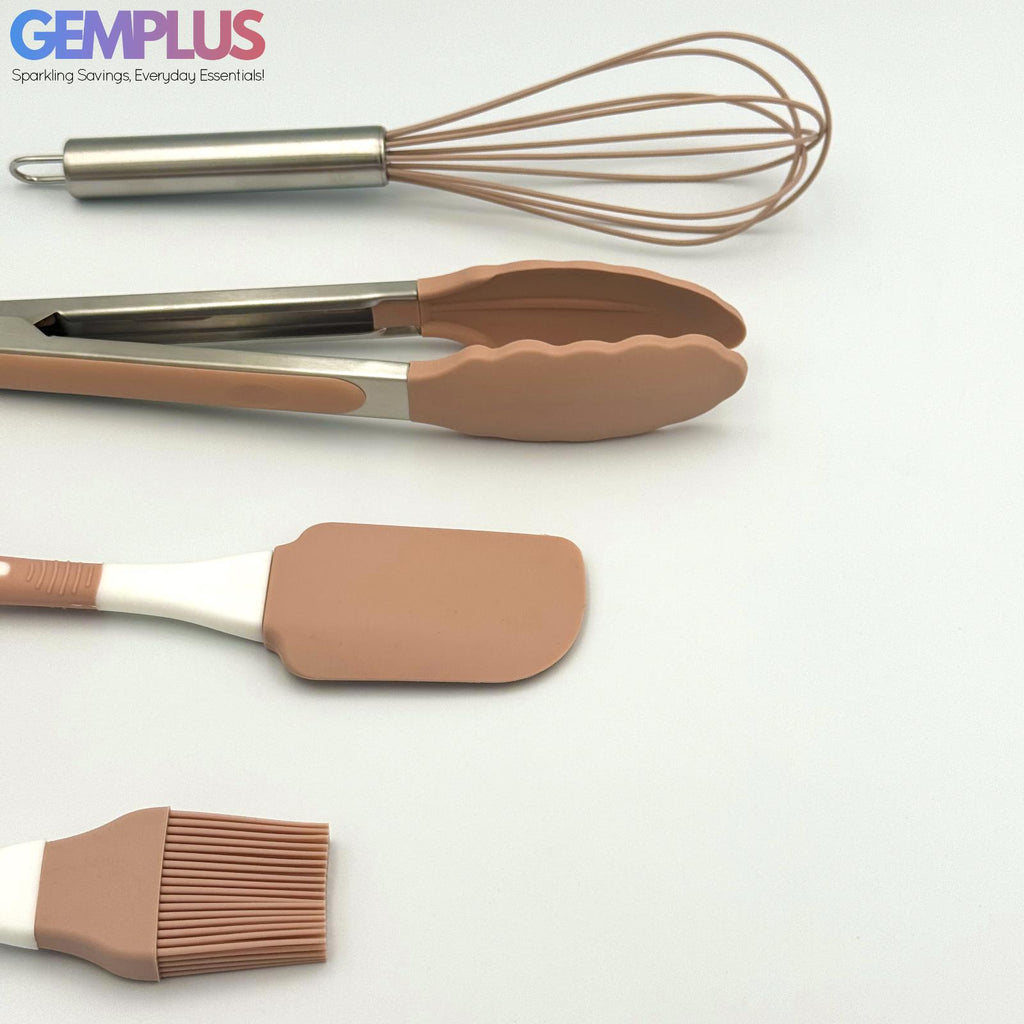 GEM+ | 11-Piece Non-Stick Silicone Baking Set with Utensils – Durable Versatile