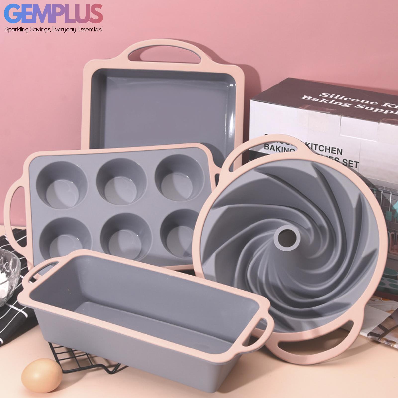 GEM+ | 11-Piece Non-Stick Silicone Baking Set with Utensils – Durable Versatile