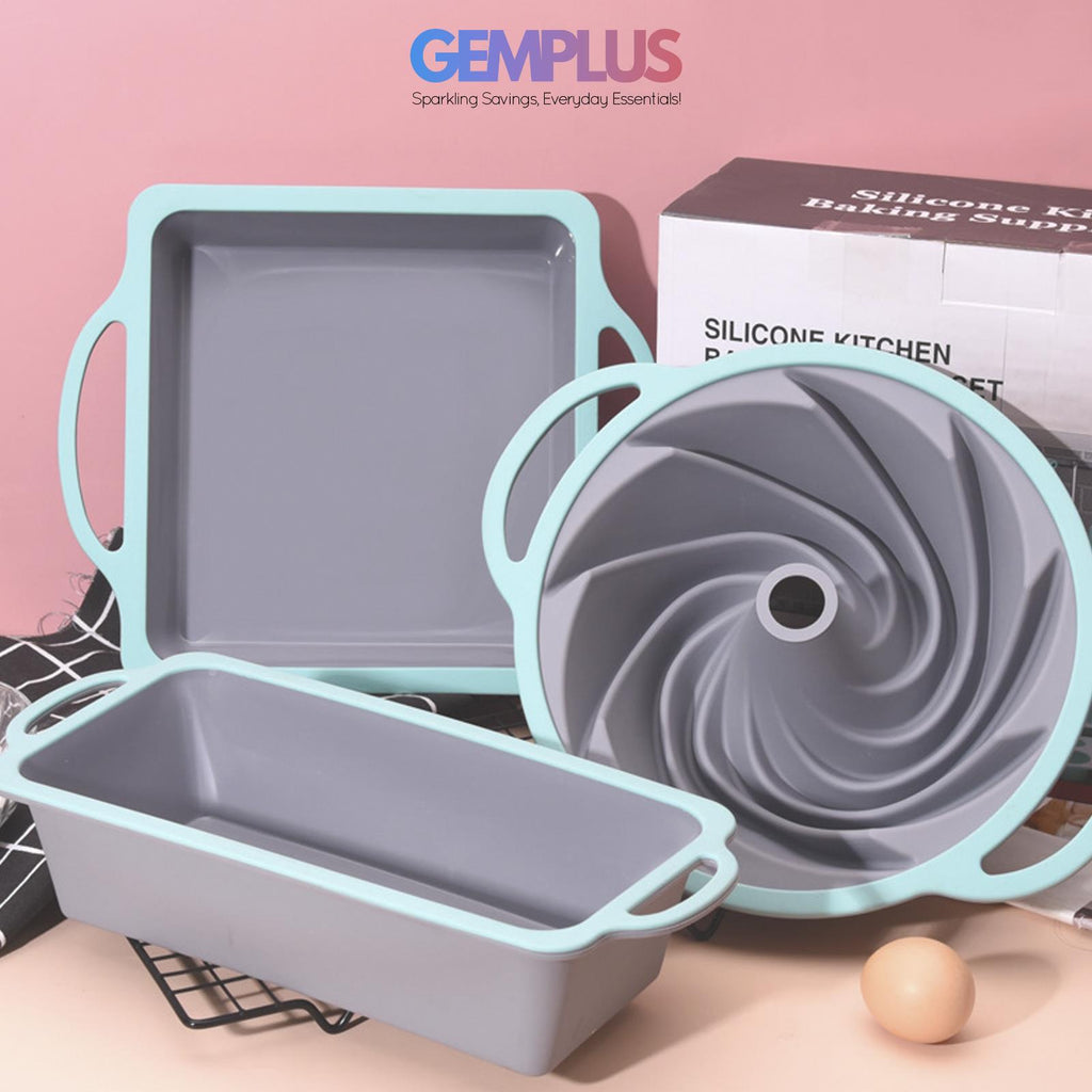 GEM+ | 11-Piece Non-Stick Silicone Baking Set with Utensils – Durable Versatile