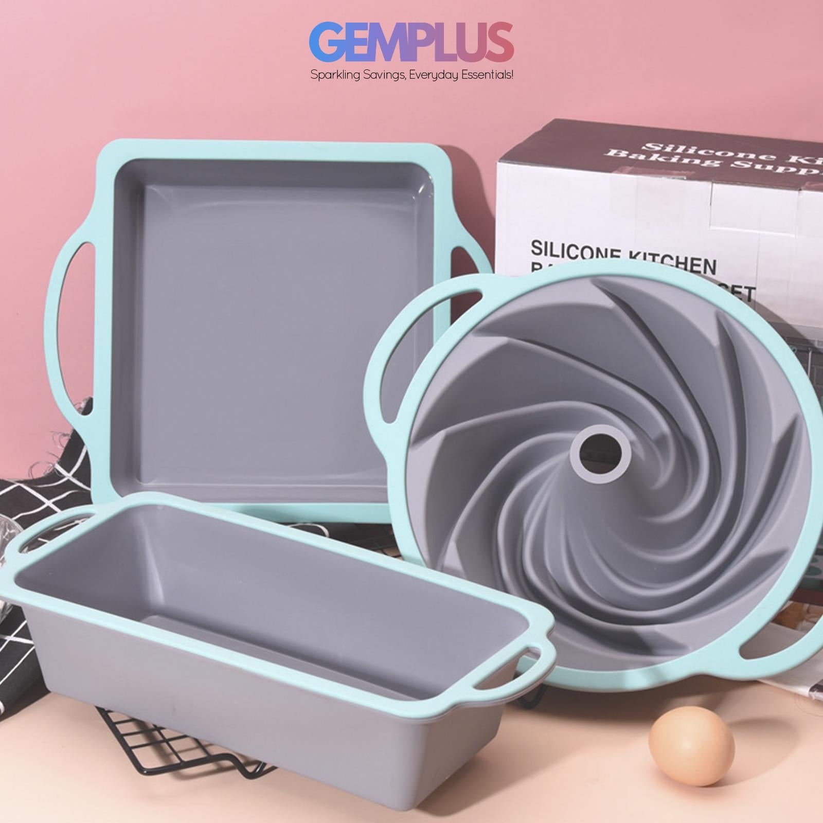 GEM+ | 11-Piece Non-Stick Silicone Baking Set with Utensils – Durable Versatile