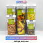 GEM+ | 5pc Premium Airtight Food Storage Container Set Stackable BPA FREE