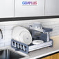 GEM+ | Premium Two-Tier Aluminum Dish Drying Rack - Dish Drainer