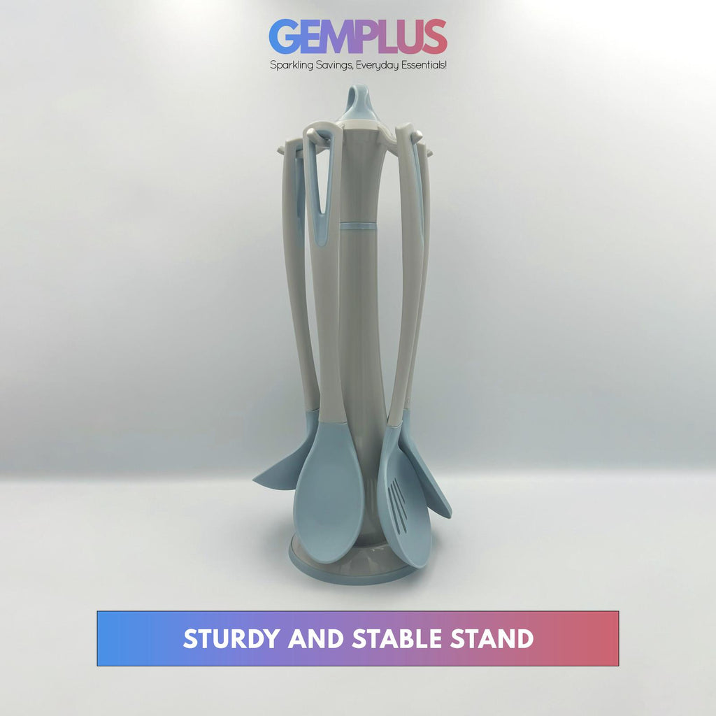 GEM+ | Premium 5 Pcs Silicone Utensil Set - Heat Resistant