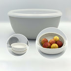 GEM+ | Premium 4 Pcs Multi-Purpose Bowl Set with 2 Colanders - Strainers & Sieve