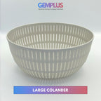GEM+ | Premium 4 Pcs Multi-Purpose Bowl Set with 2 Colanders - Strainers & Sieve