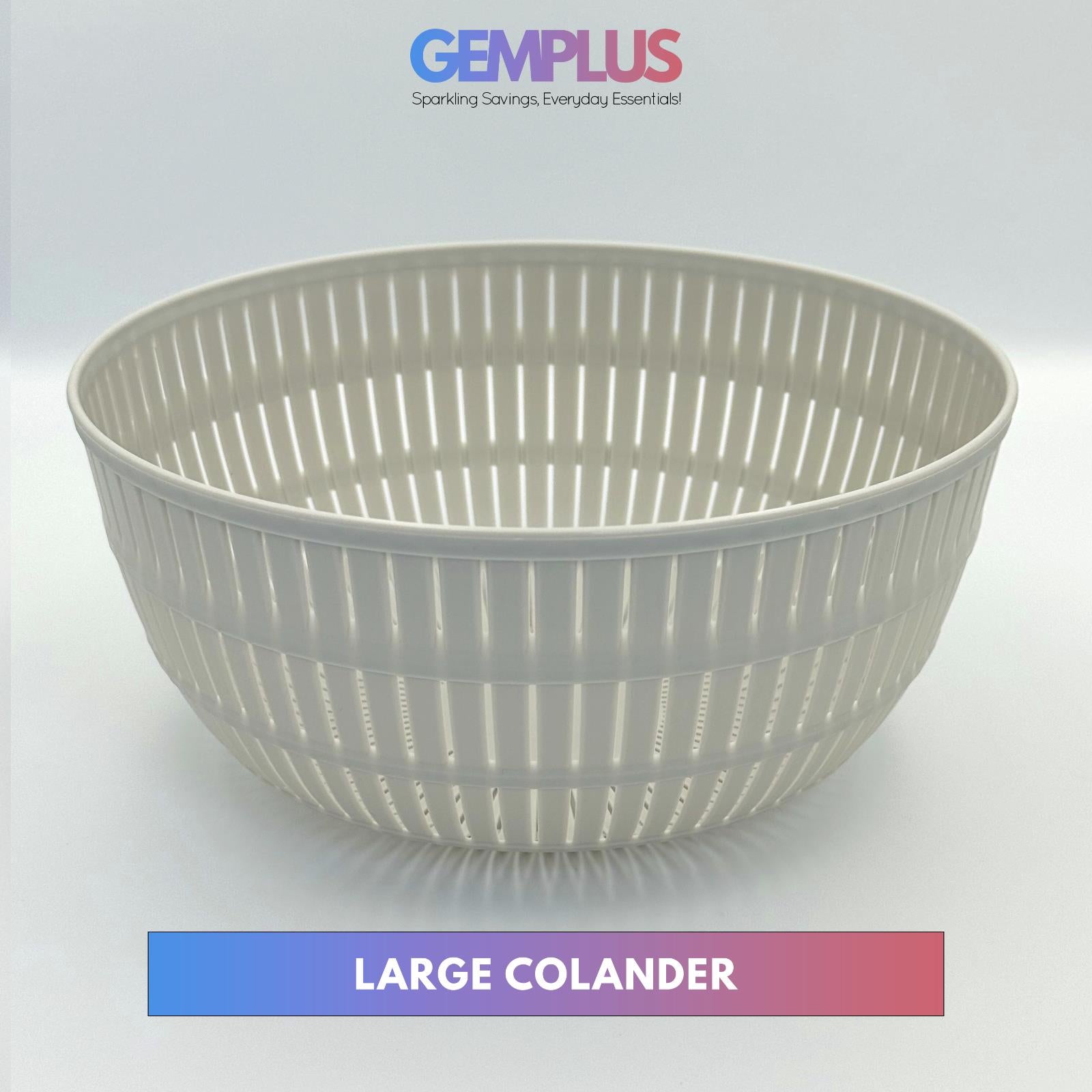GEM+ | Premium 4 Pcs Multi-Purpose Bowl Set with 2 Colanders - Strainers & Sieve