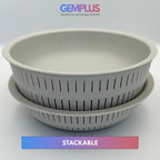 GEM+ | Premium 4 Pcs Multi-Purpose Bowl Set with 2 Colanders - Strainers & Sieve