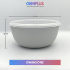 GEM+ | Premium 4 Pcs Multi-Purpose Bowl Set with 2 Colanders - Strainers & Sieve