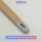 GEM+ | Premium Wooden/Silicone Utensil Set - 3 Piece Spatula Spoonula and Brush