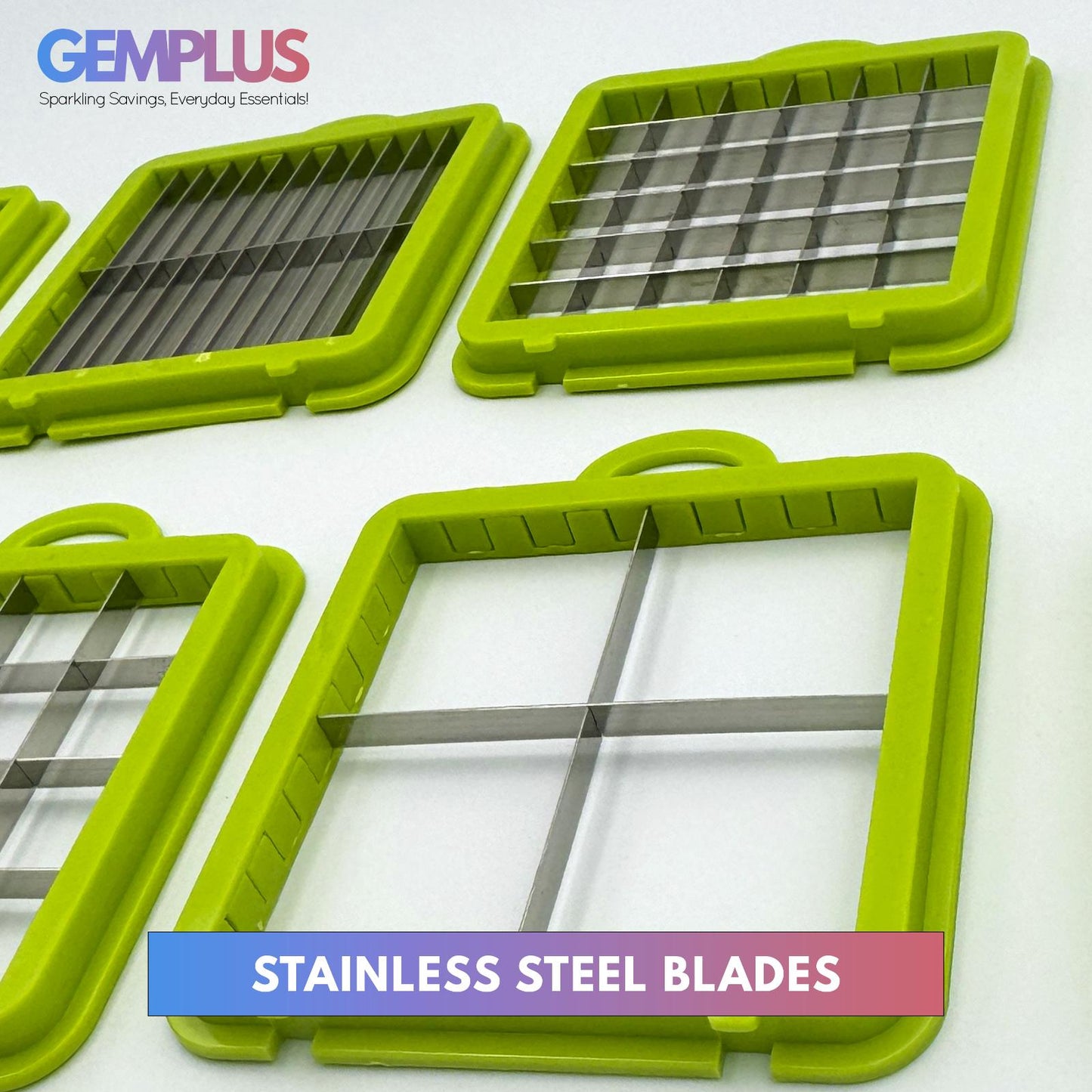 GEM+ | 22-Piece Multi-Function Vegetable Chopper Cutter Slicer Dicer Grater