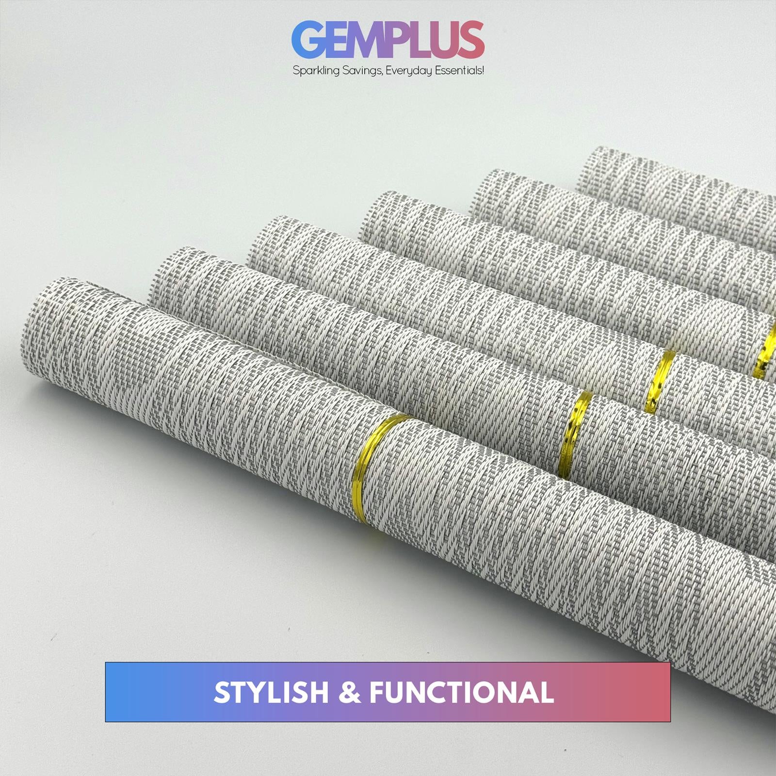 GEM+ | Premium 4/6-Piece Placemat Set – Durable Heat-Resistant Easy to Clean