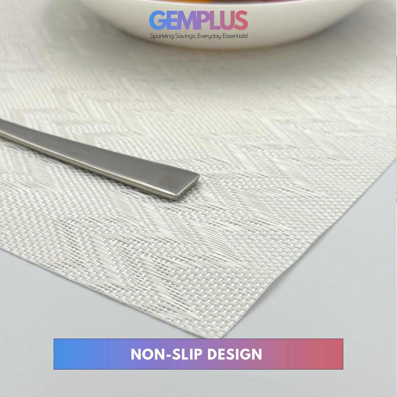 GEM+ | Premium 4/6-Piece Placemat Set – Durable Heat Resistant Easy to Clean