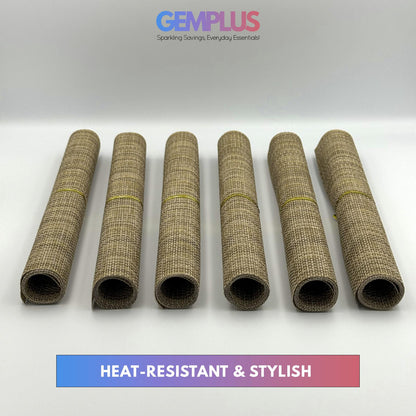GEM+ | Premium 4/6-Piece Placemat Set – Durable Heat Resistant Easy to Clean