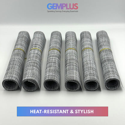 GEM+ | Premium 4/6-Piece Placemat Set – Durable Heat Resistant Easy to Clean