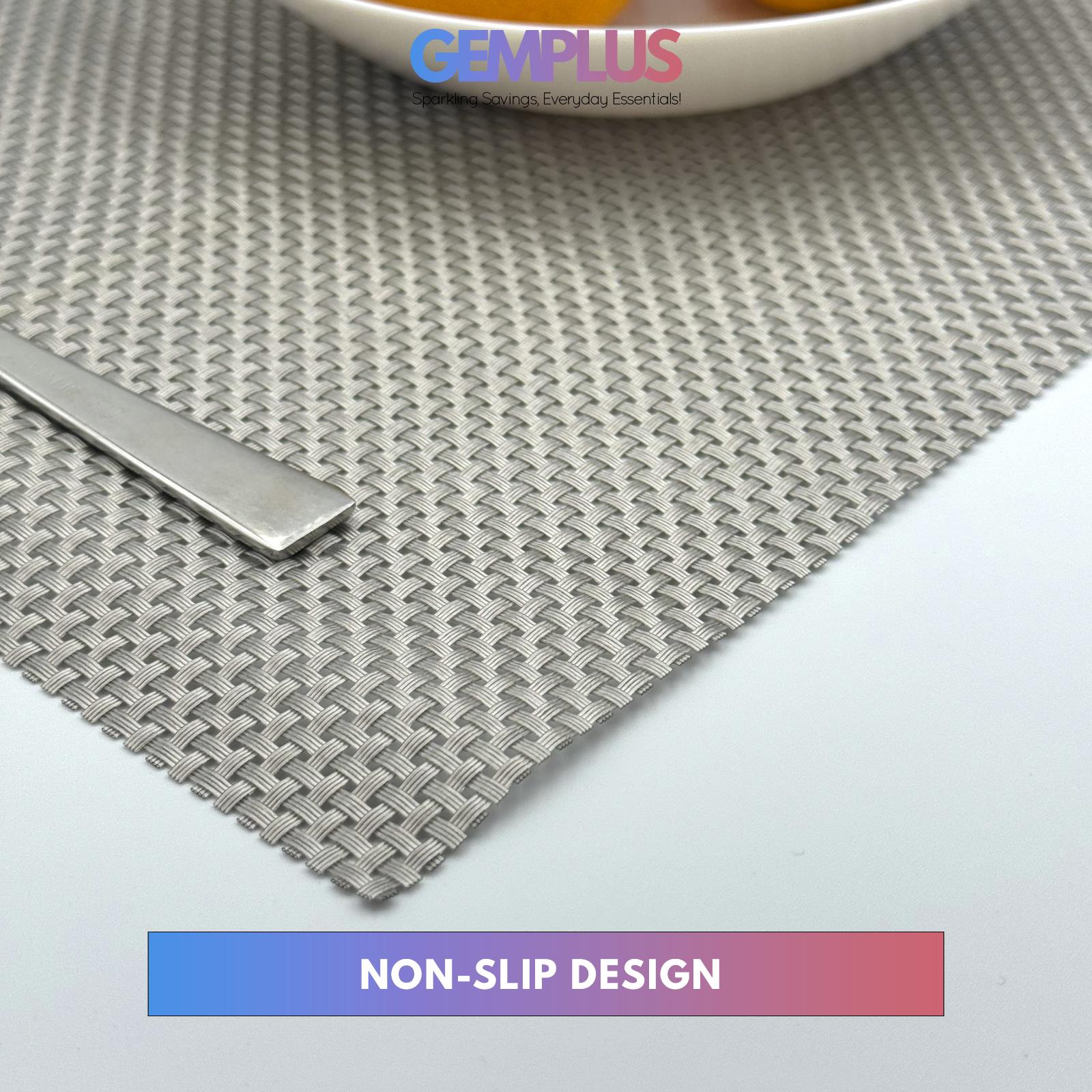 GEM+ | Premium 4/6-Piece Placemat Set – Durable, Heat-Resistant Easy to Clean
