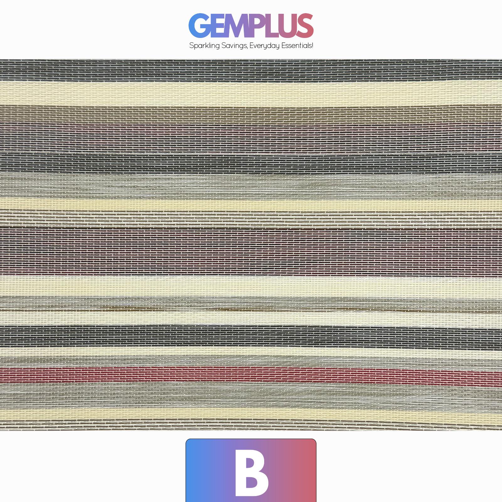 GEM+ | Premium  4/6 Piece Placemat Set Durable Heat-Resistant Easy to Clean