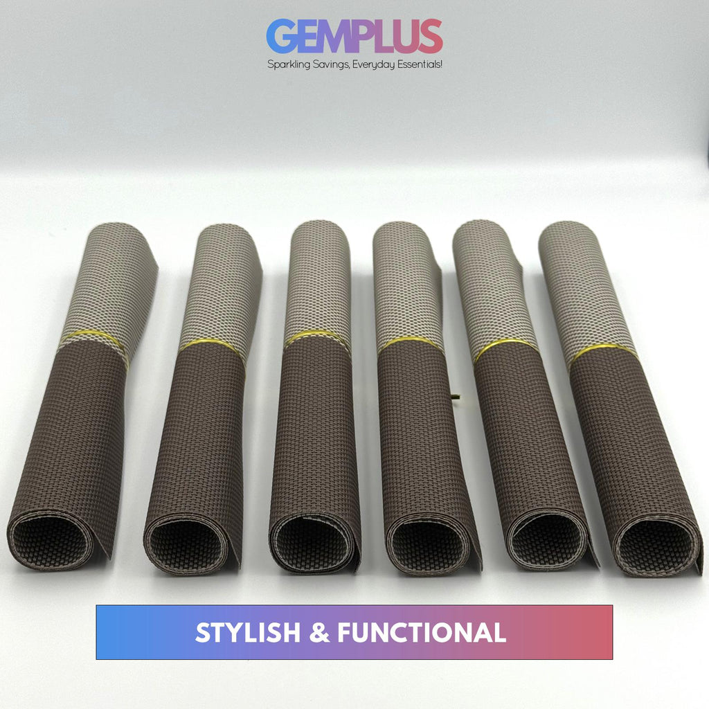 GEM+ | Premium  4/6-Piece Placemat Set – Durable, Heat-Resistant, Easy to Clean