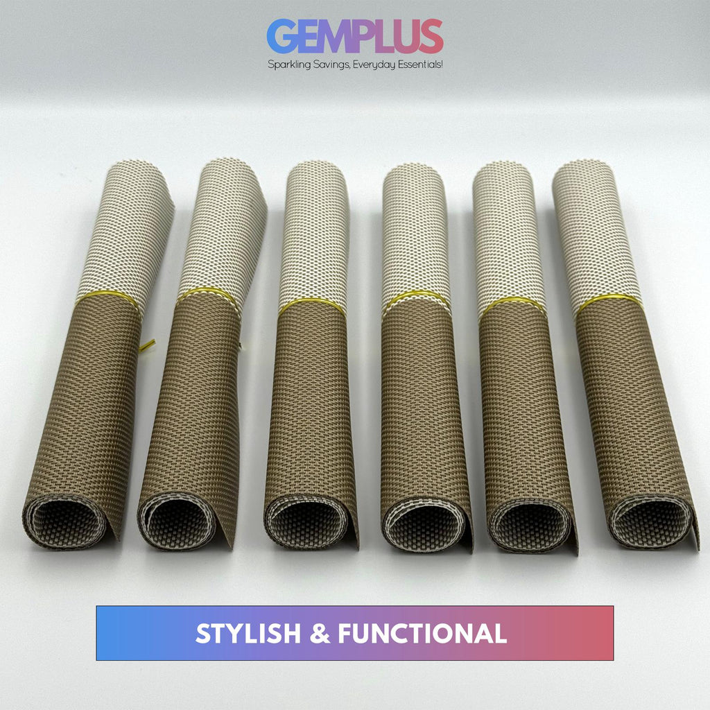 GEM+ | Premium  4/6-Piece Placemat Set – Durable, Heat-Resistant, Easy to Clean