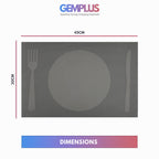 GEM+ | Premium 4/6 Piece Placemat Set – Durable Heat-Resistant, Easy to Clean